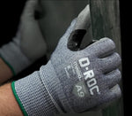 Magid D-ROC safety gloves demonstrating 13-gauge knit shell texture