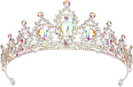 SuPoo Wedding Crowns for Women Tiara for Girls Crystal Princess Queen Crown Rhinestone Birthday Tiara Headband Red Black - Image 11