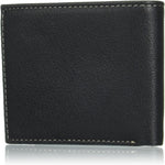 Timberland black bifold wallet open interior layout