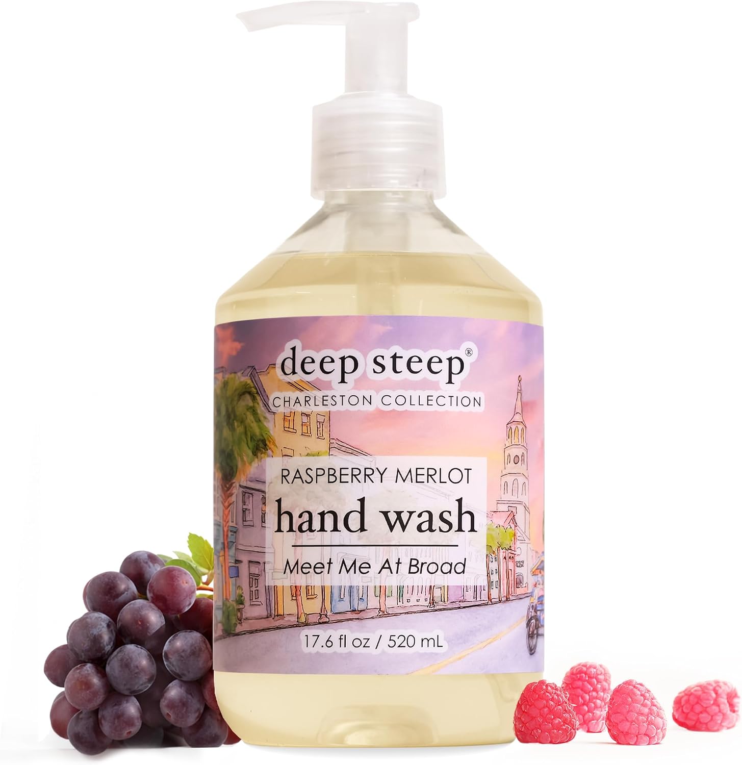 Deep Steep liquid hand wash front view pump bottle