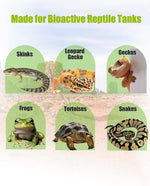 Flexible mesh substrate barrier for frog and gecko tanks.