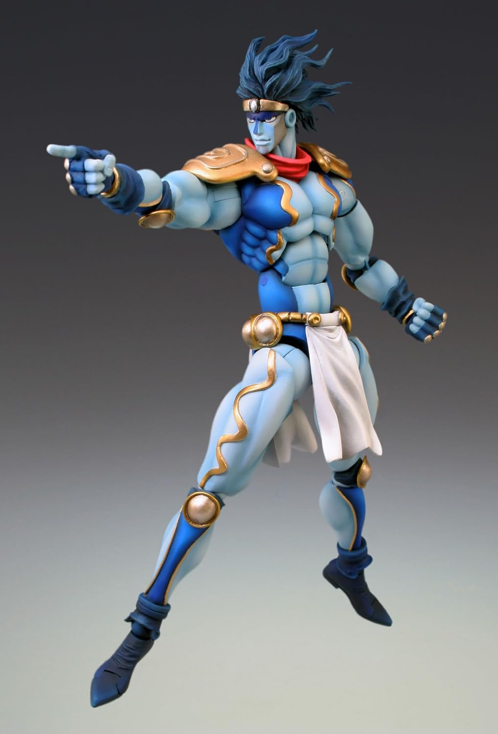 Medicos Star Platinum Second Super Action Statue posable joints and accessories detail