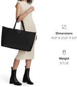 TUMI packable travel bag folded inside its zipper pouch