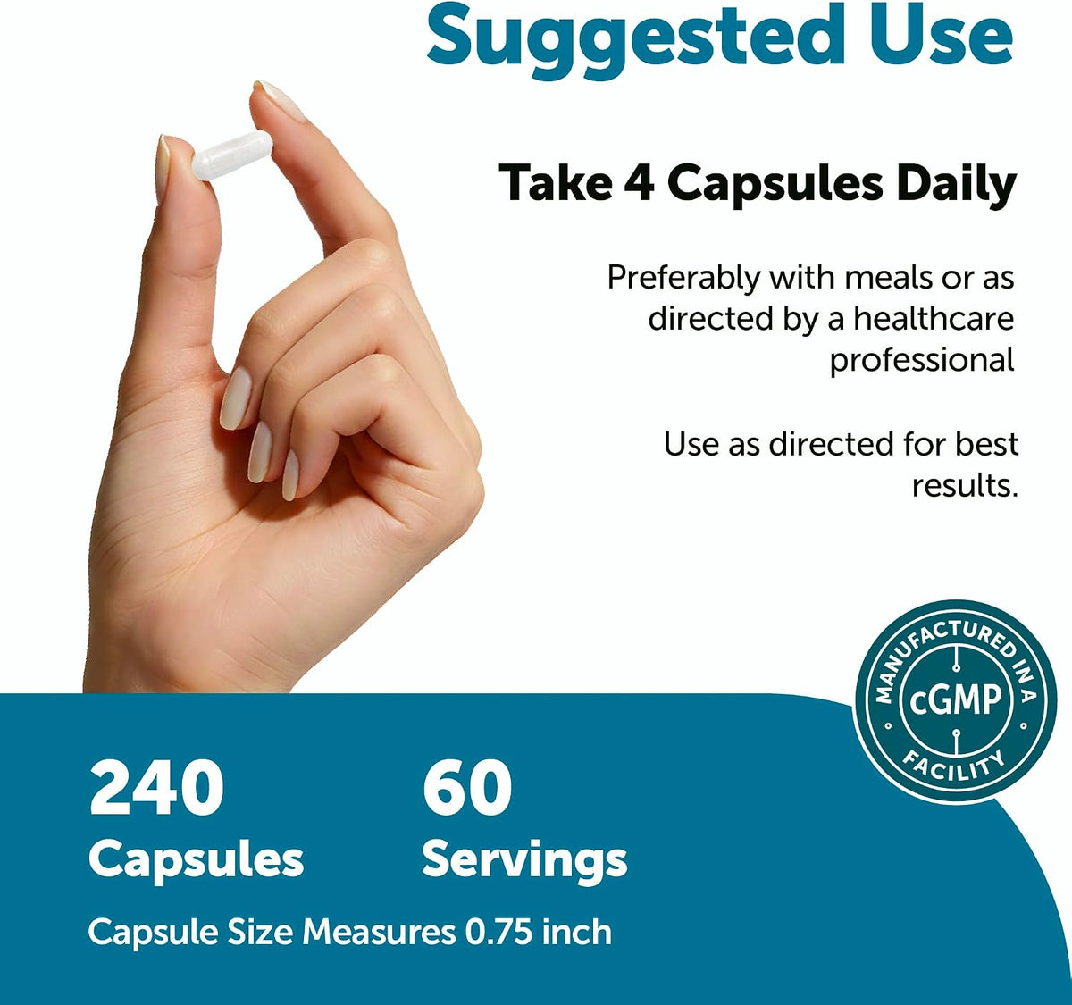 Micro Ingredients trimethylglycine capsules supplement facts label