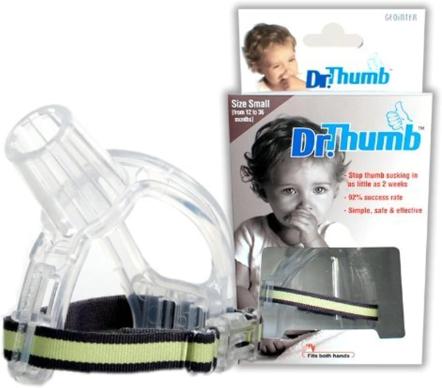 Delta stop thumbsucking finger guard front view child care accessory