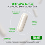 Dorado Nutrition Catuaba Bark extract nutritional information