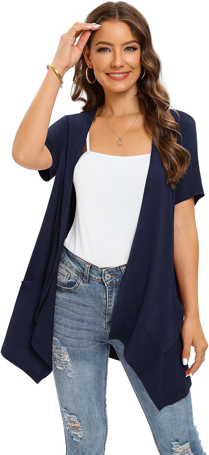 Veryoung lightweight knit cardigan high low hem detail