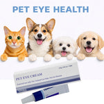Topical pet eye cream for kittens puppies and livestock back view.