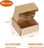 Pharege brown corrugated mailer boxes flat packed