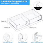 WORHE acrylic desk accessory loaded with 3x3 sticky notes.