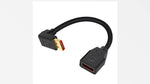 Duttek premium short monitor extension adapter displaying internal triple shielding layer