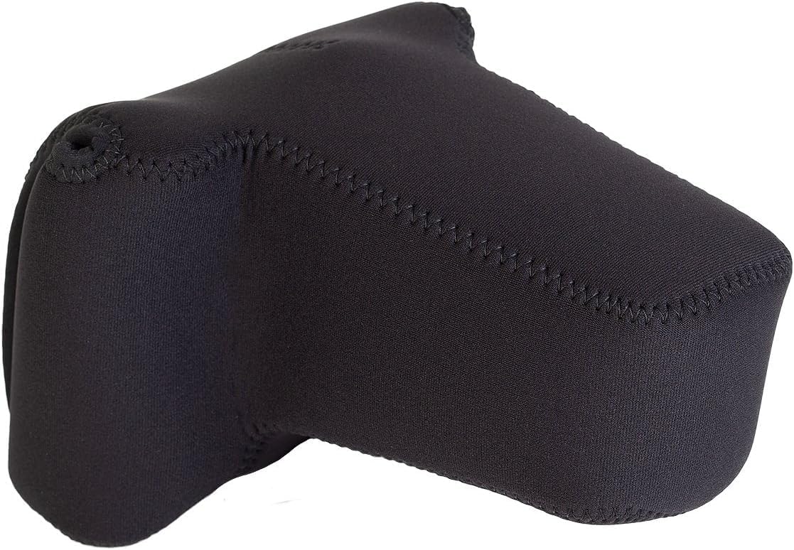 OP/TECH USA Soft Pouch - Compact digital camera case, lightweight accessories pouch, sleek neoprene sleeve for DSLR, perfect for backpacks & travel - durable protection in style | D-Small | Black - Image 11