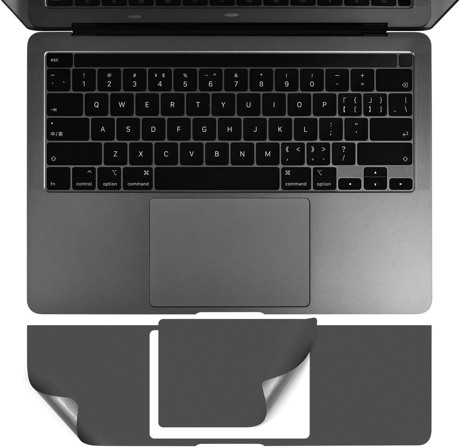 CaseBuy MacBook Pro 13 inch palm rest protector premium laptop skin front view
