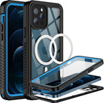 BEASTEK for iPhone 12 Waterproof Case, FSN Series IP68 Magnetic Shockproof Case with Built-in Screen Protector and MagSafe Protective Cover, iPhone 12 6.1 inch (Black) - Image 13