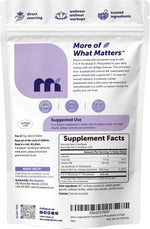 Side profile of Micro Ingredients P5P bottle displaying daily wellness benefits