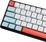 Molgria salmon mda keycaps front view and aesthetic layout