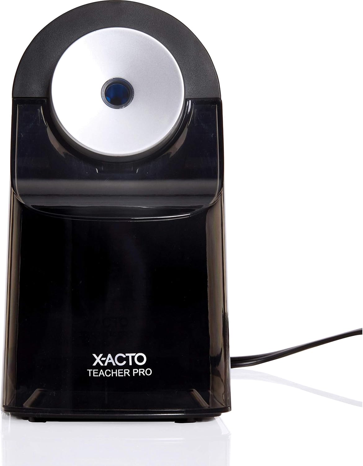 Elmer's electric pencil sharpener side angle highlighting the auto-adjust dial