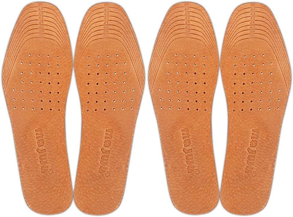 Absorbent Ultra Thin Pigskin Leather Insoles for Stinky Feet-Foot and Shoe Odor Inserts for Shoes-Cinnamon Inserts and Flats for Sweaty Feet and Hyperhidrosis (4 Pair (Pack of 1)) - Image 8