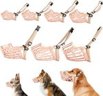 Beikalone plastic dog muzzle front view basket mesh