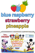 Close up of Disney Junior lollipop rings packaging