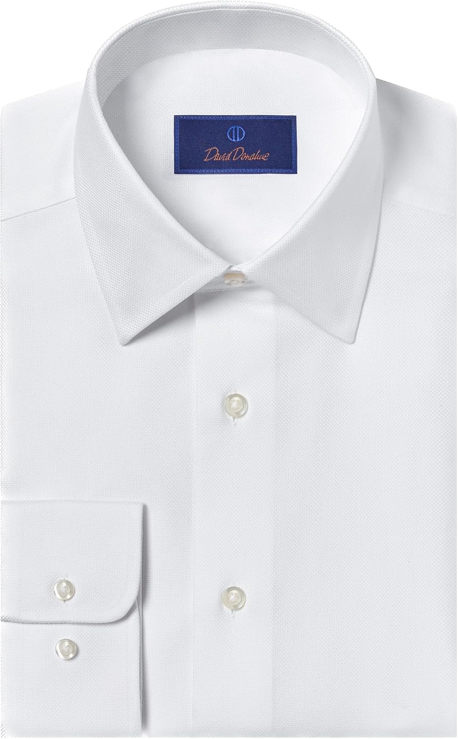 David Donahue men regular fit royal oxford dress shirt front view
