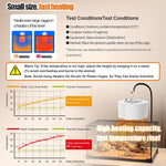 Under-tank mounting demonstration of the 200 watt reptile heating system on a glass enclosure.