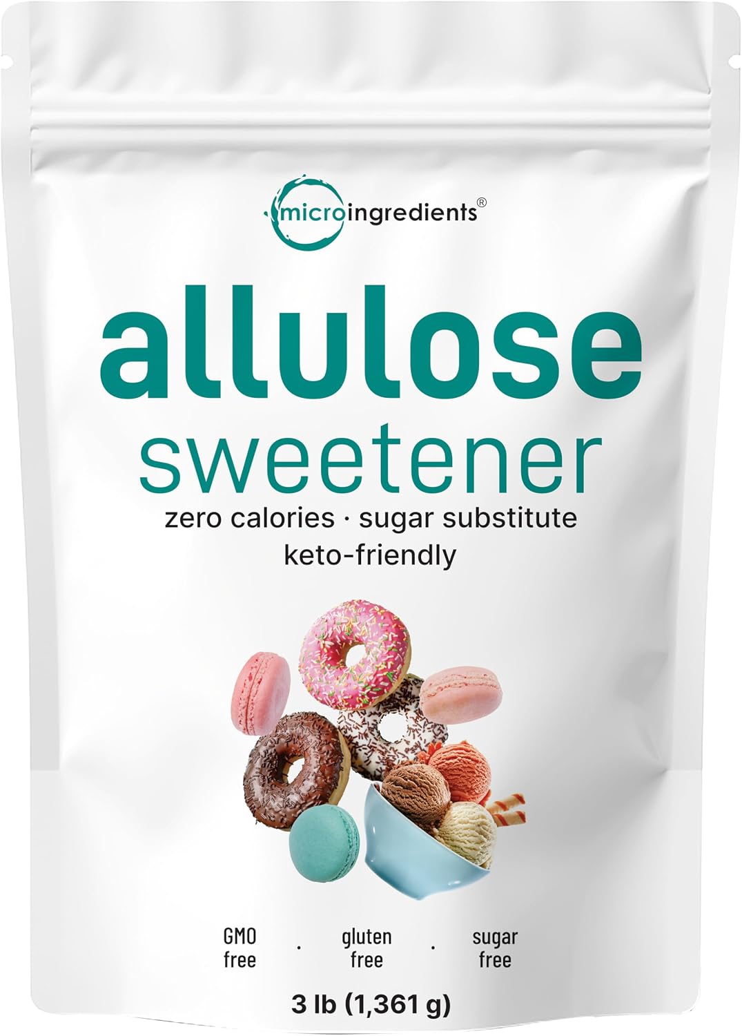 Micro Ingredients Allulose Sweetener front view packaging