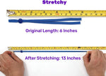 Close up view of the soft nylon spandex material and silicone slider button