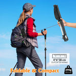 Cline collapsible hiking stick folded in carrying case