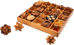 BSIRI 25 in 1 Wooden Brain Teaser Puzzles for Adults and Teens Interlocking 3D Mini Wood Mind Games Hand and Mind Puzzle Teasers Assembly & Disentanglement Set Toys Coffee Table Games Gift - Image 9