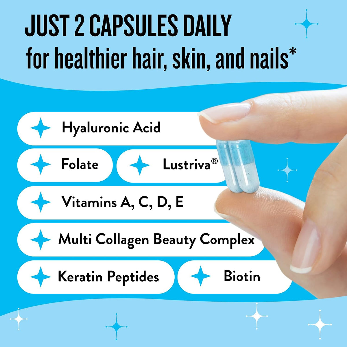 Legendairy Milk Mane Event biotin and collagen capsules for postpartum hair shedding relief