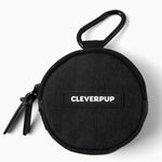 Cleverpup dog training bag showing dual insulated zippered pockets open