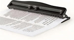 Yujncosm adjustable 4 hole punch front view office supply
