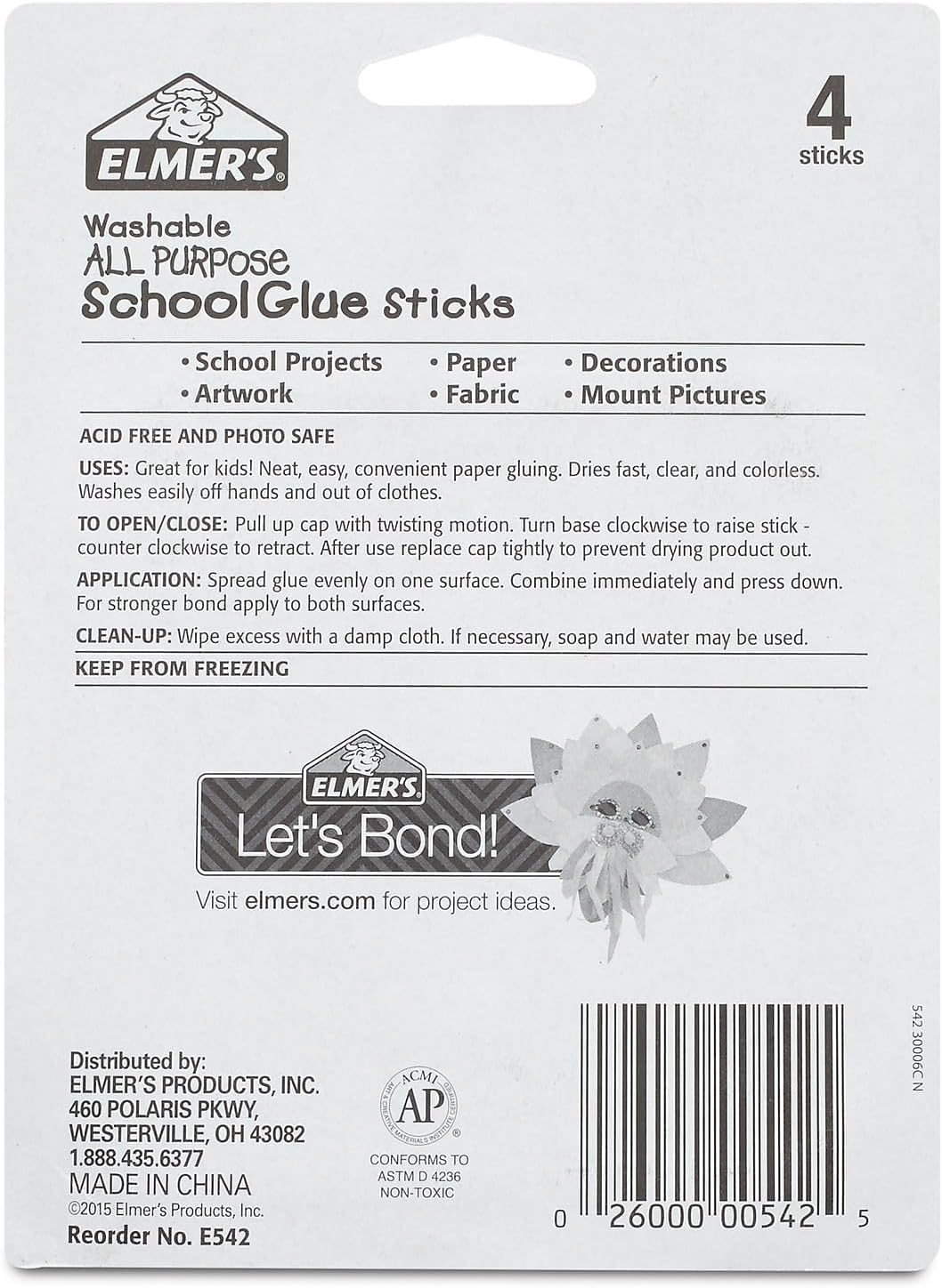 Elmer's school glue sticks set ready for craft use