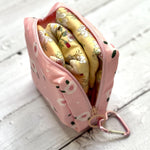 Adorable Pink Peri feminine hygiene organizer compact size display