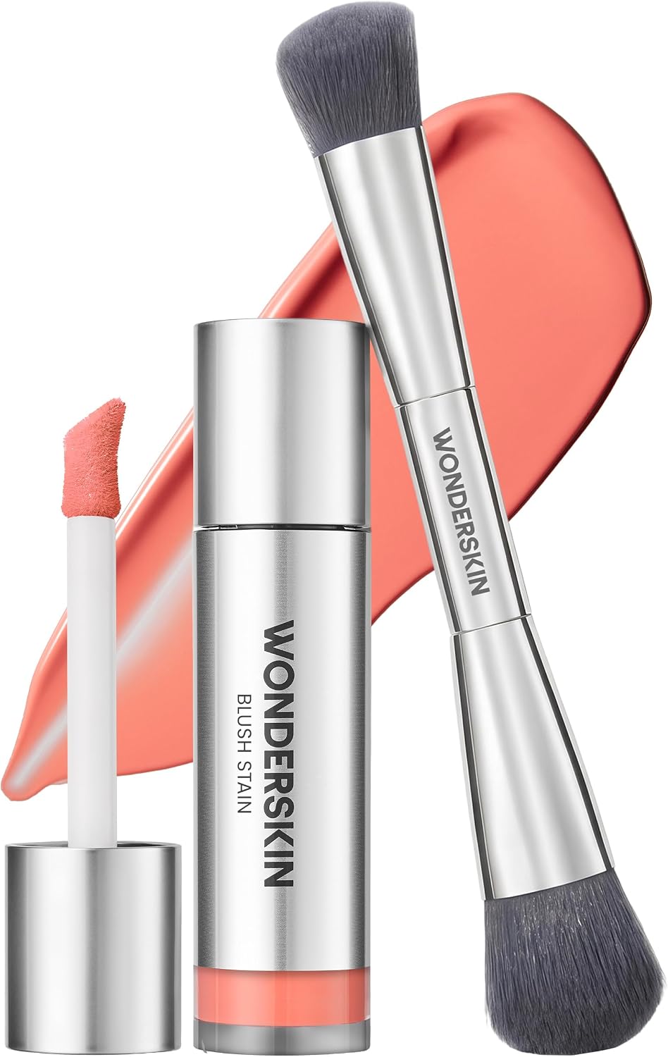 Wonderskin Beauty Essentials Set with Liquid Blush Stain and Brush