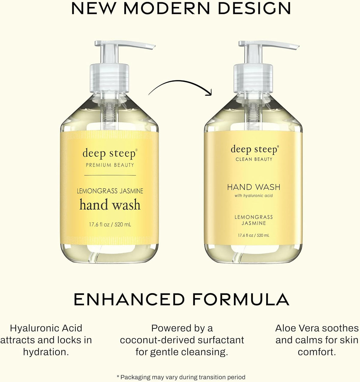 Deep Steep moisturizing hand wash texture and lather