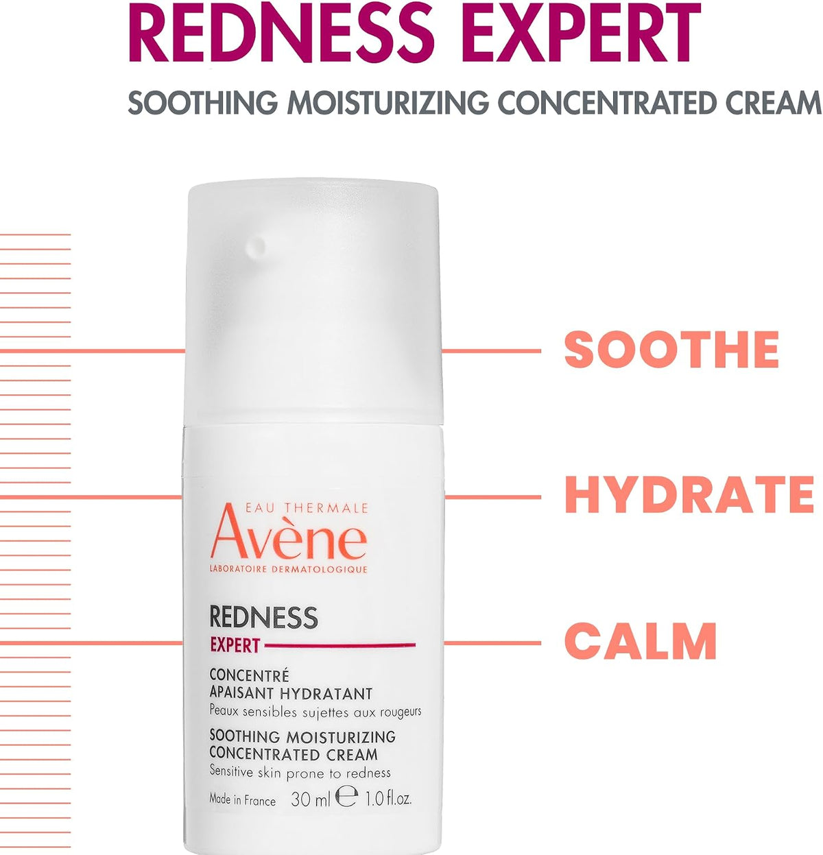 Avène Redness Expert Concentrated Cream 30ml tube side profile