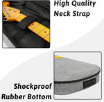 Letsrock electric guitar case dual metal zippers