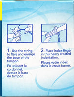 40 count box of applicator free tampons for regular flow