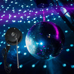CCGGAD 1.5 RPM motor mounted with mirror ball reflection