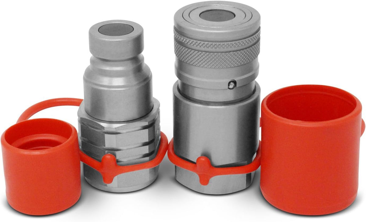 Summit Hydraulics flat face hydraulic quick connect coupler front view