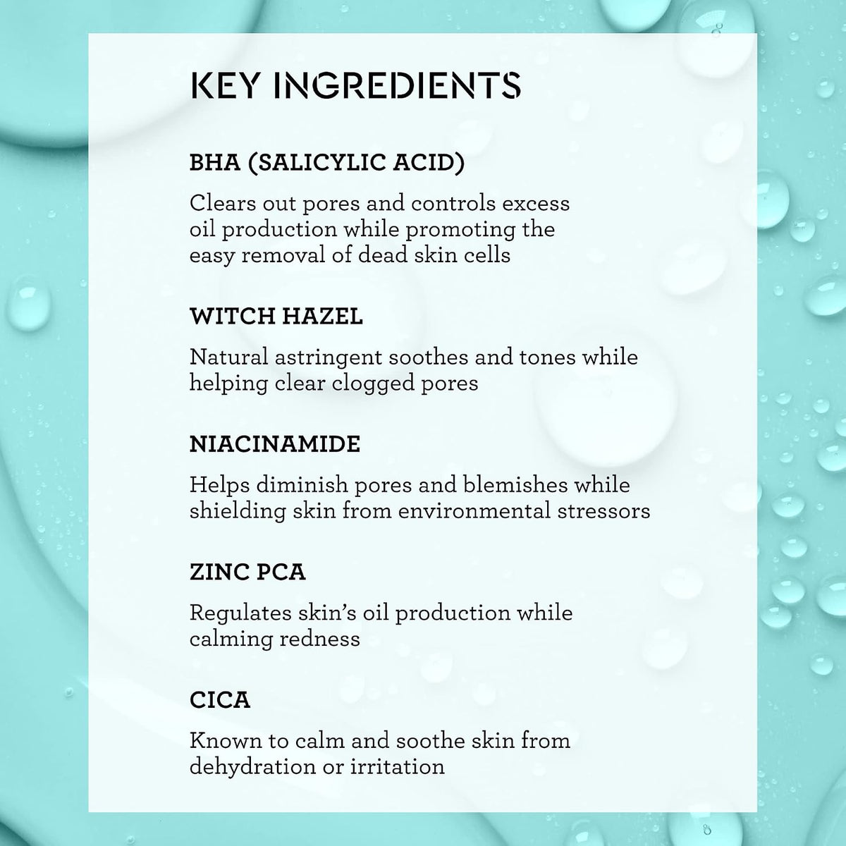 Texture demonstration of Bliss hydrating face serum