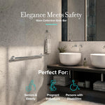 Gatco Glam suite stainless steel bar perspective
