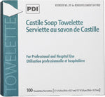 PDI individual soap towelette packet close up view
