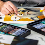 Mont Marte creative artwork using oil pastels