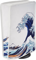 PlayVital Dust Cover for ps5, Soft Neat Lining Dust Guard Anti Scratch Waterproof Cover Sleeve for ps5 Console Digital Edition & Disc Edition - The Great Wave - Image 9