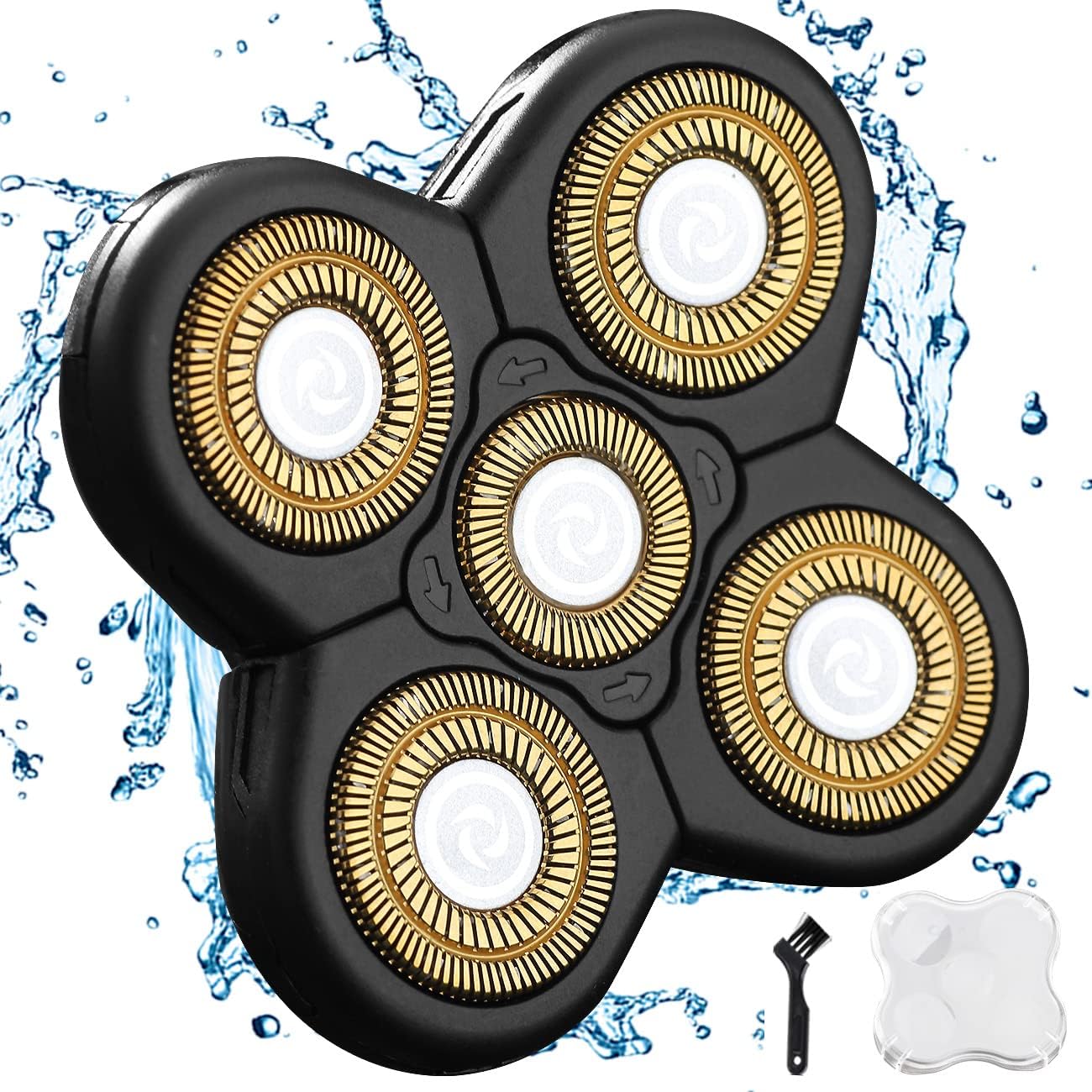 VRMETA 5D replacement shaver heads front view