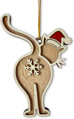 Black Cat Christmas Ornament - Fun Holiday Decoration for Kitten Owners - Festive Tree Ornament with Black Cat in a Christmas Tree Design - Image 10