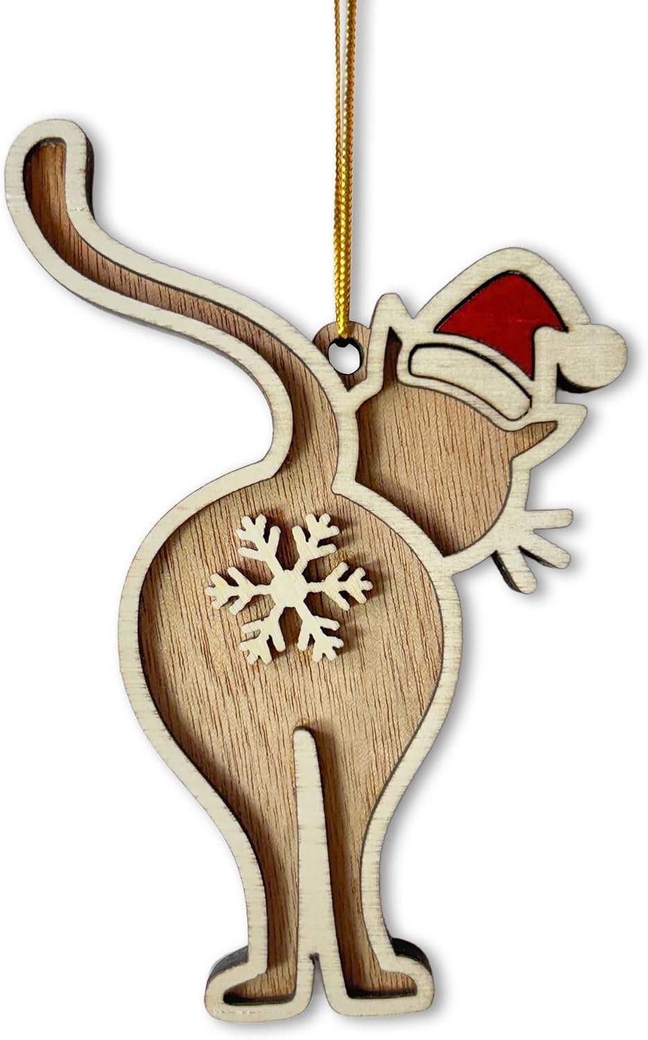 Black Cat Christmas Ornament - Fun Holiday Decoration for Kitten Owners - Festive Tree Ornament with Black Cat in a Christmas Tree Design - Image 10